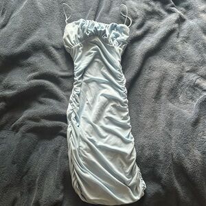 Hello Molly baby blue bodycon mini dress